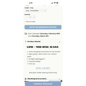 Sky Dolls Tall Women Baggy Straight Leg Jeans Medium Wash Blue 100% Cotton XS